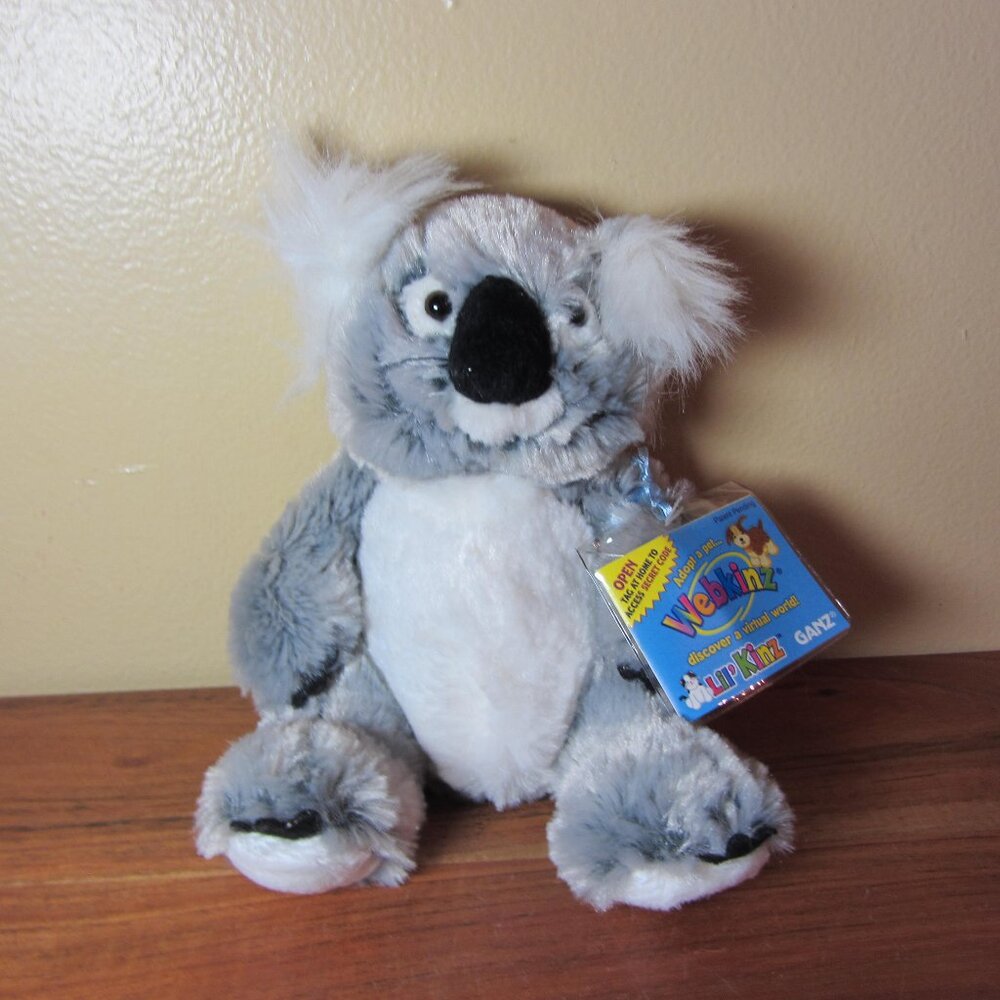 4 for $40 - plush ganz webkinz lil' kinz HS113 koala with tag code (W5976)